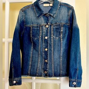 Denim jean jacket, by Chicos. Size M (1)
